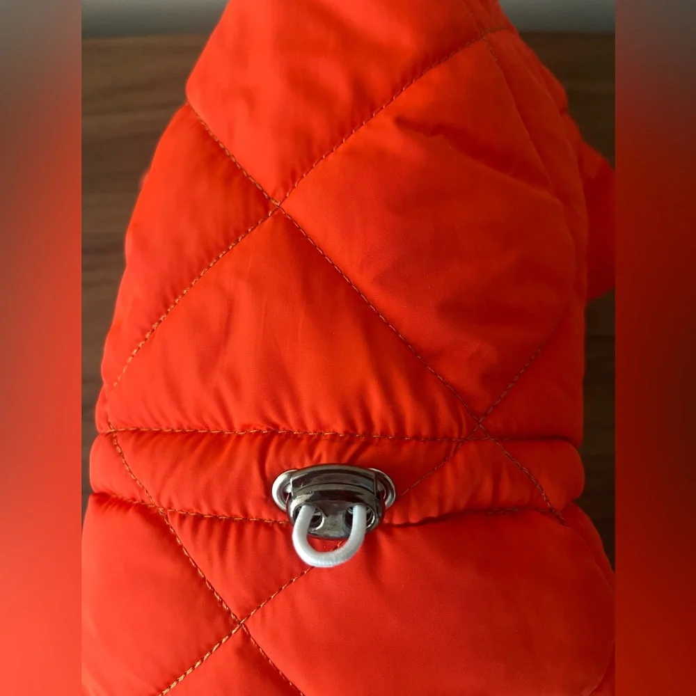 Orange Dog Coat Warm Jacket for Small dogs